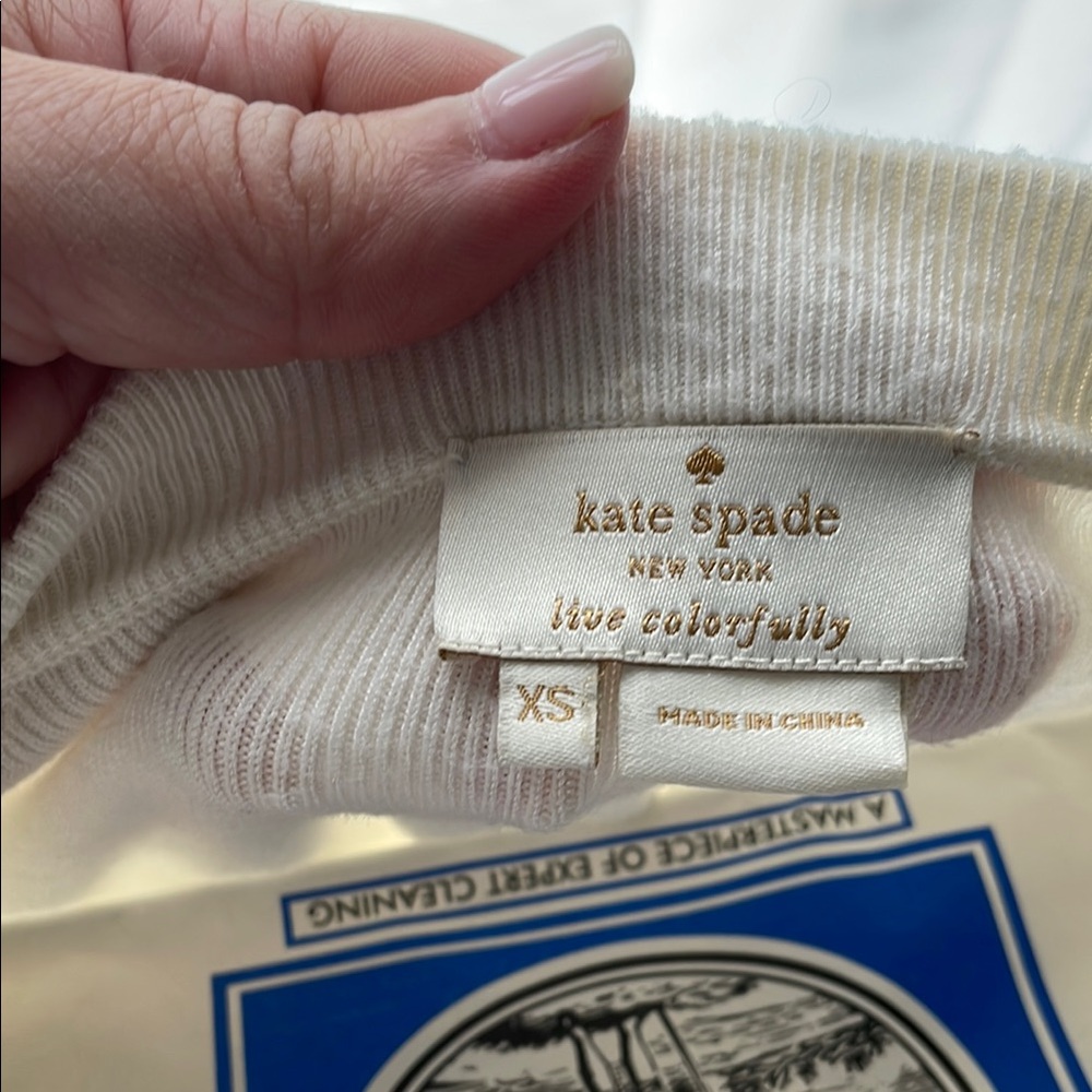 Kate Spade Ivory Knit Top